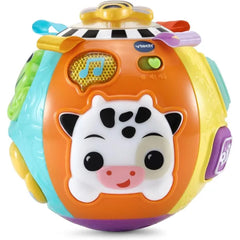 VTech Baby On-The-Moove Activity Ball with Textures, Orange and Pink