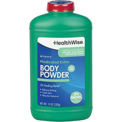 HealthWise Extra Strength Medicated Body Powder, .8% Menthol, 10 oz
