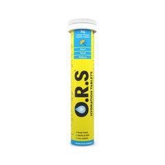 O.R.S Hydration Tablets - Soluble Sports Hydration Tablets with Natural Lemon Flavour, 24 Tablets