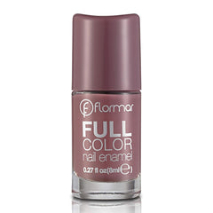 Flormar Full Color Nail Enamel, Fc62 Berry Brown, 8 ML