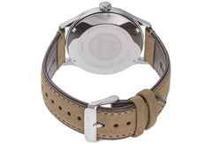 ORIENT 'Bambino Version 4' Japanese Automatic/Hand Winding Stainless Steel and Leather Dress Watch - Silver