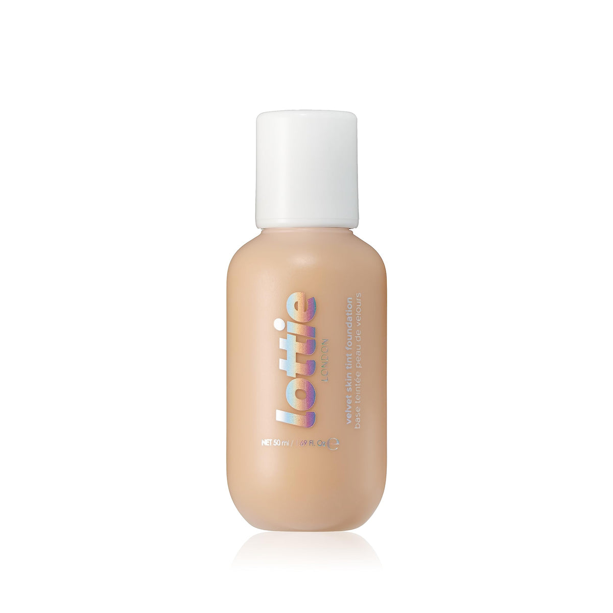 Lottie LONDON Velvet Skin Tint Medium N025 - Medium Neutral - Vegan Matte Foundation - Lightweight, Moisturizing & Blendable - Natural-Matte Finish - 50ml