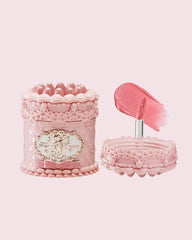 Flower Nose Cupid's Cake Strawberry Lip Cream, Velvet Matte Finish, Mini Jar Design (V05 Pineberry, 3.5 ml)