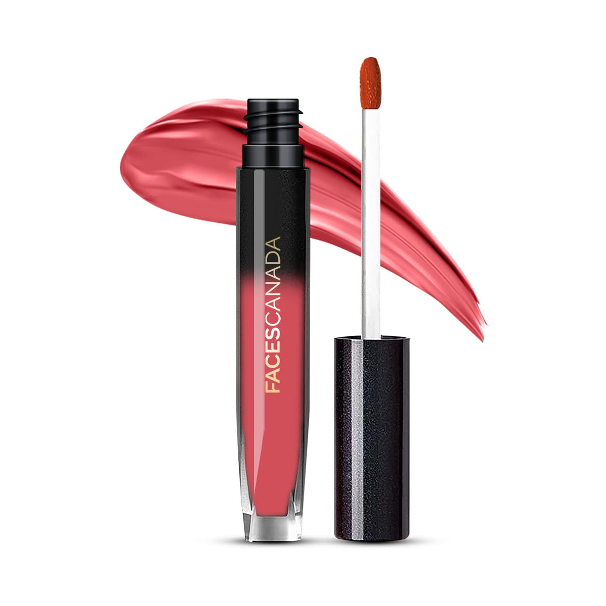 FACES CANADA Comfy Silk Liquid Lipstick Infused With Nourishing Mulberry Oil & Shea Butter, Longwear Transfer Proof Highly Pigmented Lip Color With Smooth Texture, Satin Matte Finish - Achiever Red 09