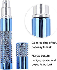 Metal Perfume Bottle, Lightweight Good Sealing Effect Refillable Spray Dispenser, for Makeup Lovers Professional Makeup Artist(AB048R blue)