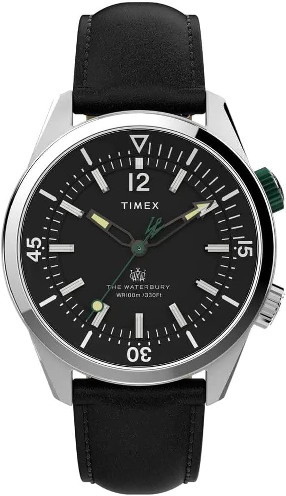 Timex Men's Analogue Watch Waterbury Dive - Black