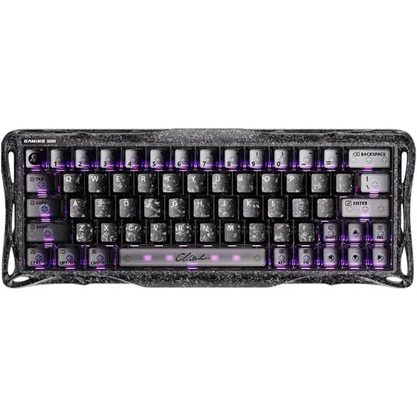 GravaStar Mercury V60 Pro 60% HE Magnetic Gaming Keyboard, True 8kHz Polling Rate, 0.125ms Latency, Dynamic Rapid Trigger, 0.005mm Adjustable Actuation, Full Aluminum Frame (Cyber Frost Black)