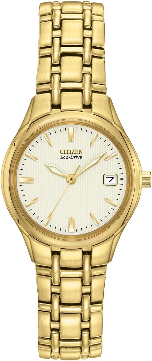 Citizen Women's Analogue Eco-Drive Watch with Stainless Steel Strap