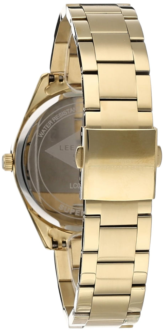 Lee Cooper Men's Quartz Movement Watch, Analog Display and Metal Strap - LC07101.130, Gold