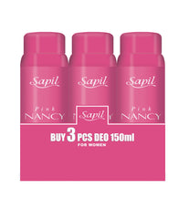 Sapil Nancy Pink for Women 3x150ml Deo Giftpack