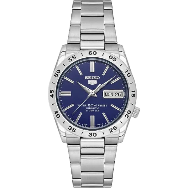 Seiko 5 Automatic Mens Analog Blue Business Automatic (SNKD99K1) Watch