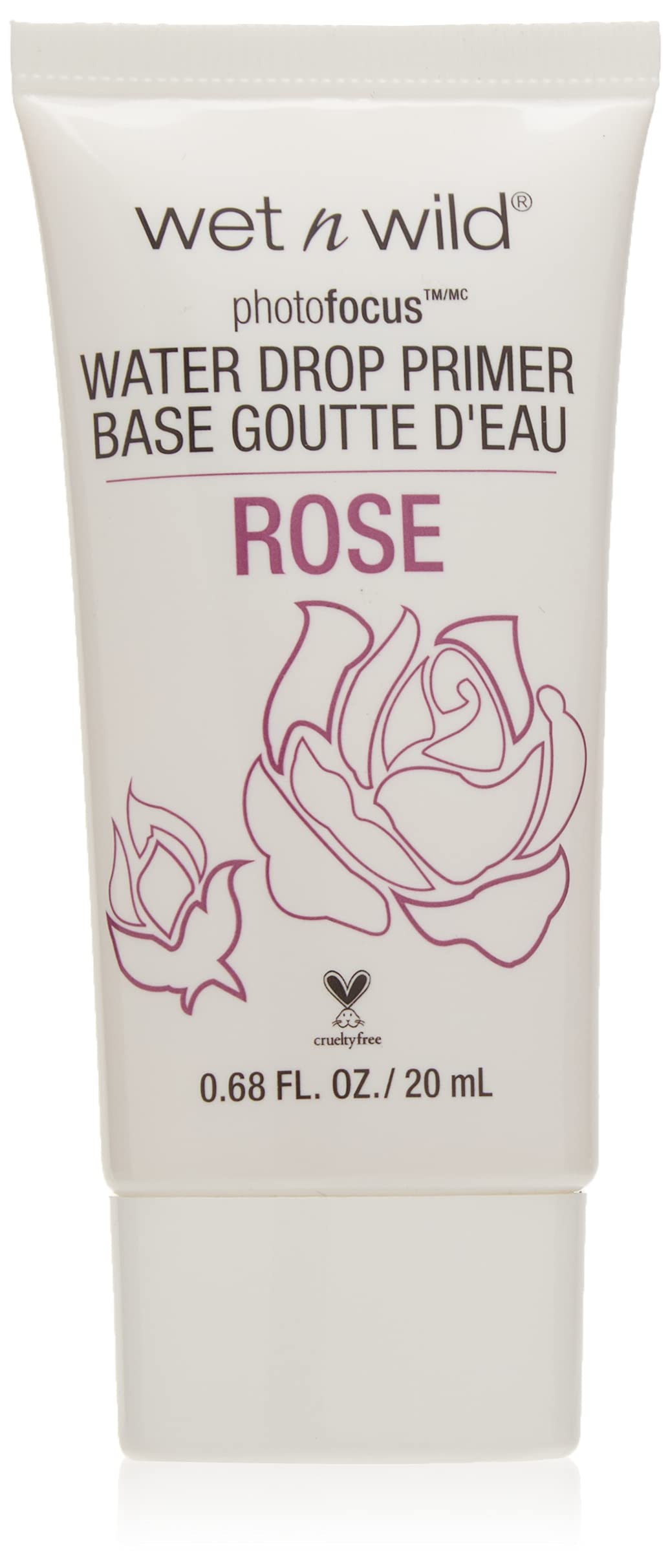 Wet n Wild, PhotoFocus, Water Drop Primer, Rose, 0.68 fl oz (20 ml)