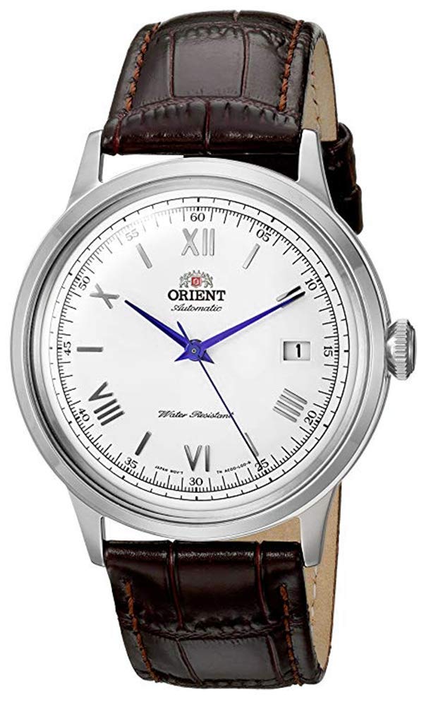 Orient Men's '2nd Gen. Bambino Ver. 2' Japanese Automatic Stainless Steel and Leather Dress Watch