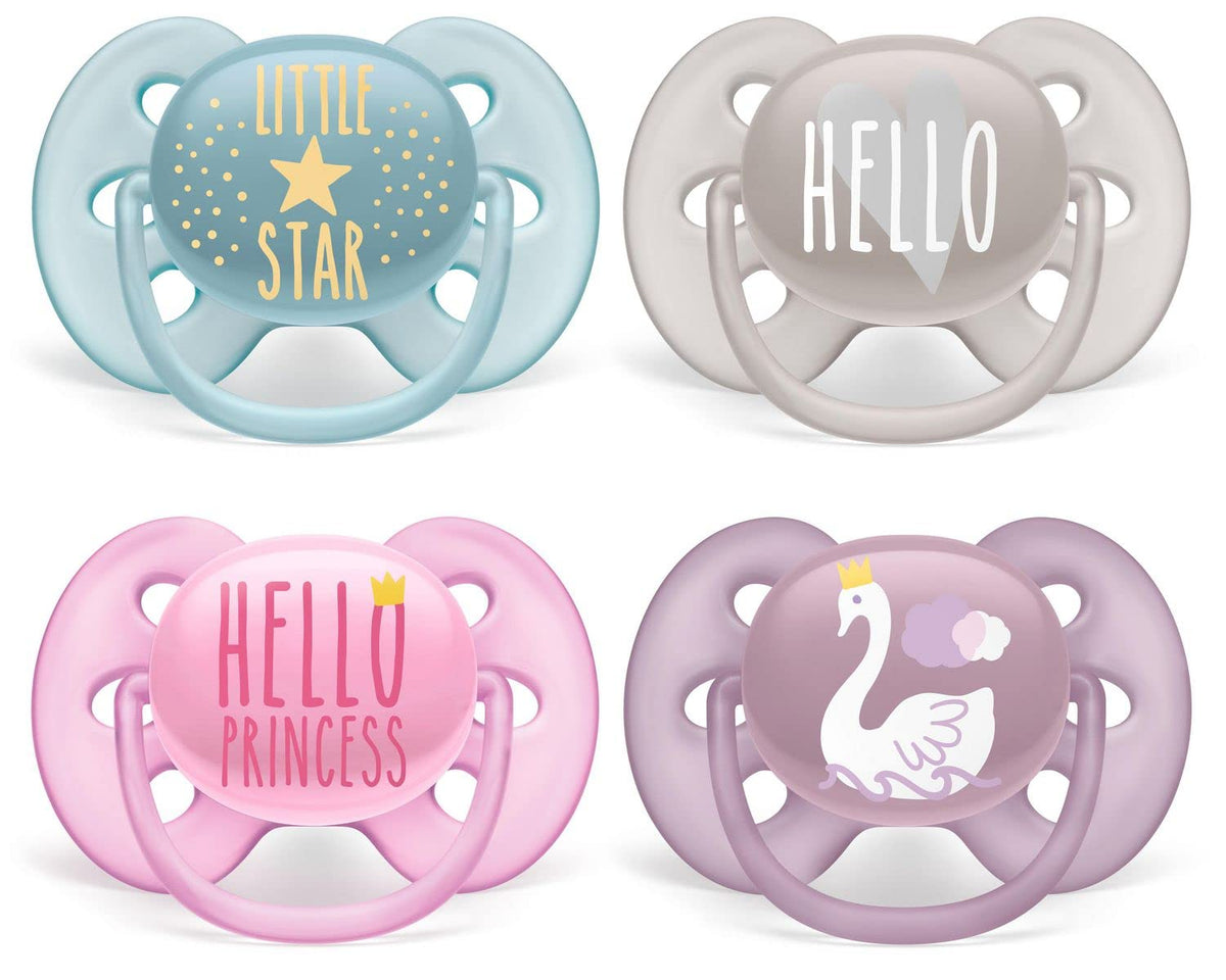 Philips Avent Ultra Soft Pacifier, 6-18 Months, 4 Pieces