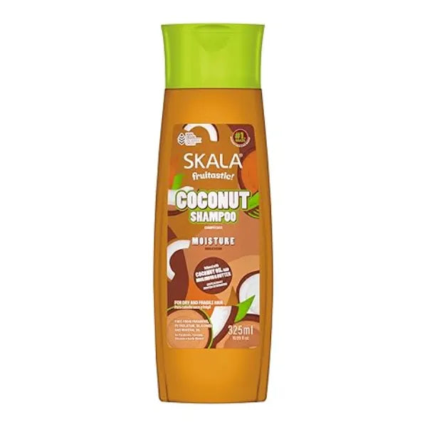 SKALA Fruitastic Coconut Shampoo Nourishing Formula for Dry, Fragile Hair With Coconut Oil, Murumuru & Shea Butters Dermatologically Tested Vegan Hair Care 10.99 fl oz