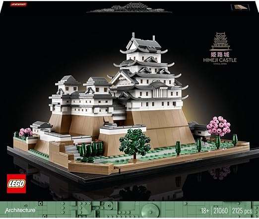 LEGO 21060 Architecture Himeji Castle Set, Landmarks Collection Model Building Kit for Adults, Gift Idea for Fans of Creative Gardening and Japanese Culture, Includes Buildable Cherry Blossom Trees