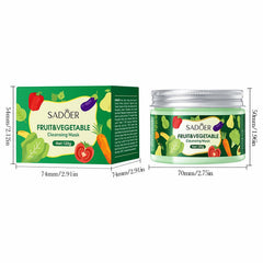 Organic Vegetable & Fruit Face Mask, 2.7% Azelaic Acid – Exfoliating, Pore Minimizer, Hydrating & Refreshing Skincare for Acne, Oily Skin & Blackheads