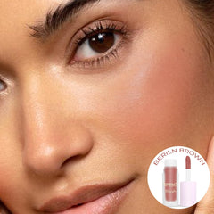 Insight Liquid Blush Cosmetics | Weight | Skin-Loving Formula | Ultra-Pigmented Formula | Buildable Liquid Blush (Berlin Brown)