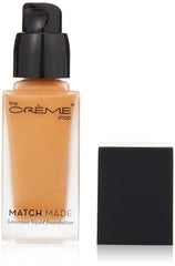 The Crème Shop Luminous Honey Liquid Foundation Matte Finish. Lightweight Buildable to Full Coverage. Mannequin Glowy Effect. -Match Made,  36