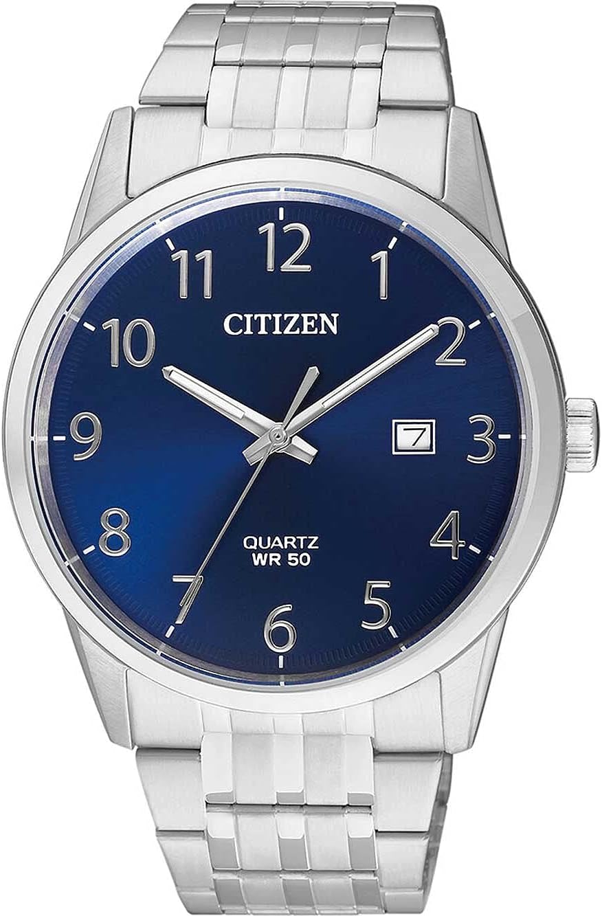 Citizen Mens Analogue Quartz Watch with Stainless Steel Strap BI5000-52L, Silver, One Size, Bracelet