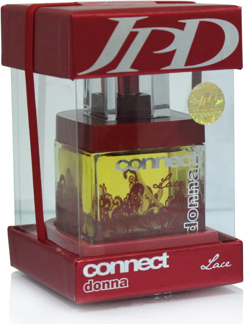 JPD Parfum Jean Paul Dupont Connect Donna Lace Eau de Parfum for Women, Fresh & Floral Long Lasting Feminine Fragrance, Body Perfume for Women - 100ml