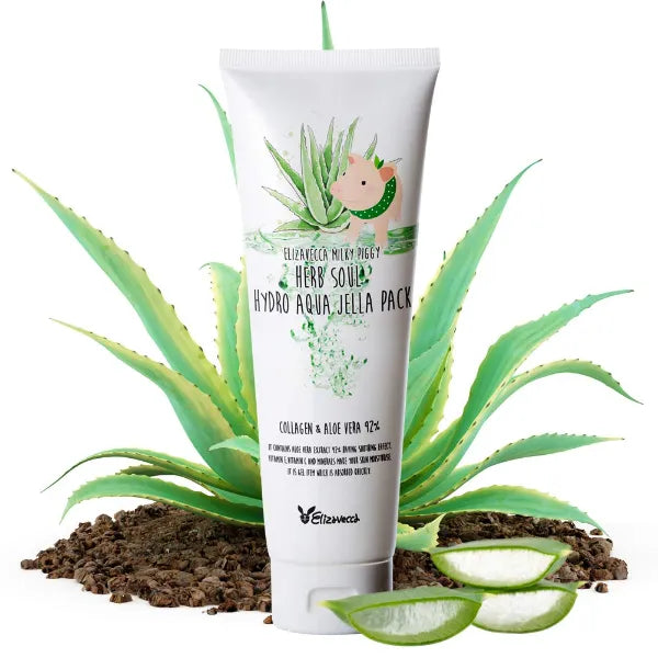 Elizavecca Milky Piggy Herb Soul Hydro Aqua Jella Pack, 250ml