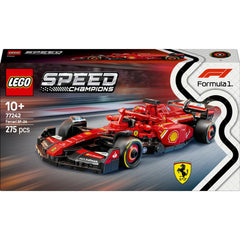 LEGO Speed Champions Ferrari SF-24 F1 Race Car Toy with a Collectible Formula 1 Driver Minifigure - Model Kits for 10+ Year Old Boys & Girls or Adult Motorsport Fans 77242
