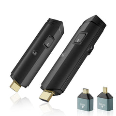 LCLALAY Wireless HDMI Transmitter and Receiver 4K, Portable Wireless HDMI Extender Kit 100FT Range, 2.4G/ 5G Plug & Play, Streaming from Laptop/PC/TV Box/Camera to Monitor/Projector/HDTV (Black)
