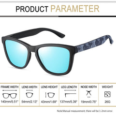 Joopin Sunglasses for Men Women, Fashion Polarized Sun Glasses Retro Square Shades UV Protection Driving
