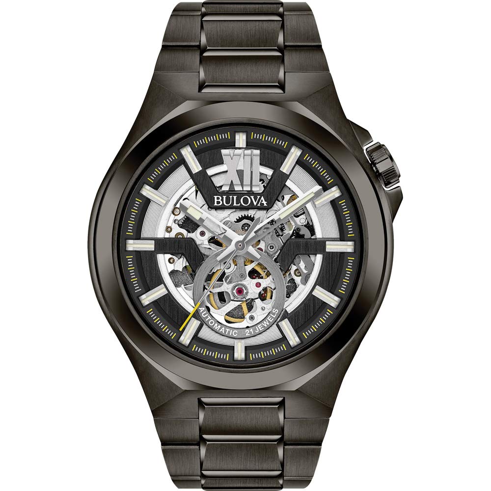 Bulova Men's Watch, Automatic - 98A178 - Gunmetal