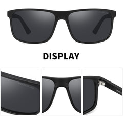 PUKCLAR Polarized Sunglasses Men Women - Rectangular Hiking Lightweight Material TR90 Frame UV400 Sports Outdoor Golf Cycling Fishing Eyewear Sunglasses
