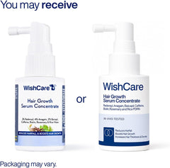 WishCare Hair Growth Serum Concentrate - 3% Redensyl, 4% Anagain, 2% Baicapil, Caffeine, Biotin & Rice Water - Rosemary Hair Serum for Hair Fall Control & Hair Growth 30ml