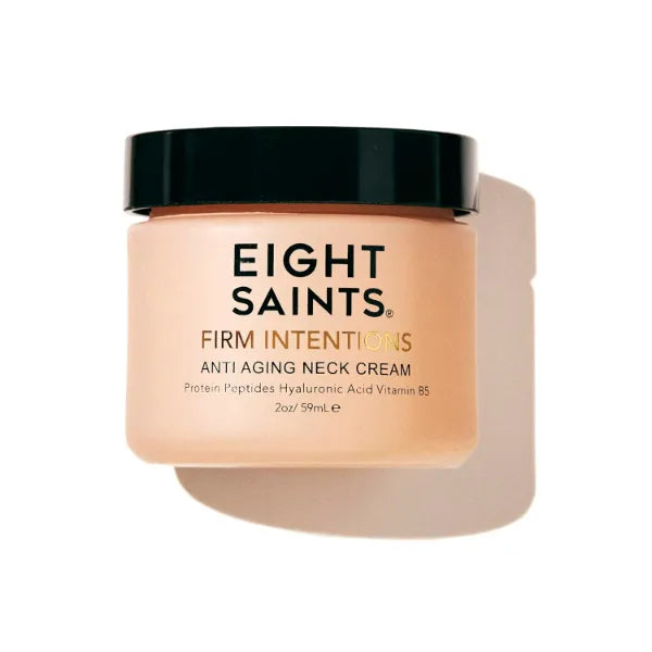 Eight Saints Firm Intentions Anti Aging Neck Cream, Natural & Organic, For Firming Skin and Reducing Wrinkles, 2 Ounce