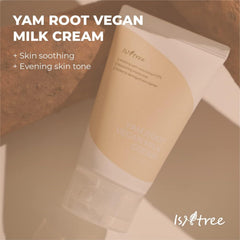 IsNtree Yam Root Vegan Milk Cream 80ml 2.7 fl.oz | Nourishing moisturizer | vegan milk moisturizer
