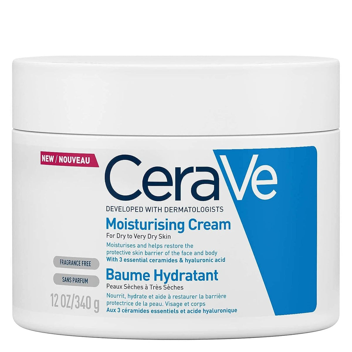 Cerave Moisturising Cream For Normal To Dry Skin 12 Oz (340g)