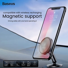 Baseus Magnetic Car Phone Holder for Dashboard, 360° Rotation Cell Phone Mount With Ultra Strong Magnet Compatible with iPhone 15 Pro Max, Samsung Galaxy S24 Ultra & More