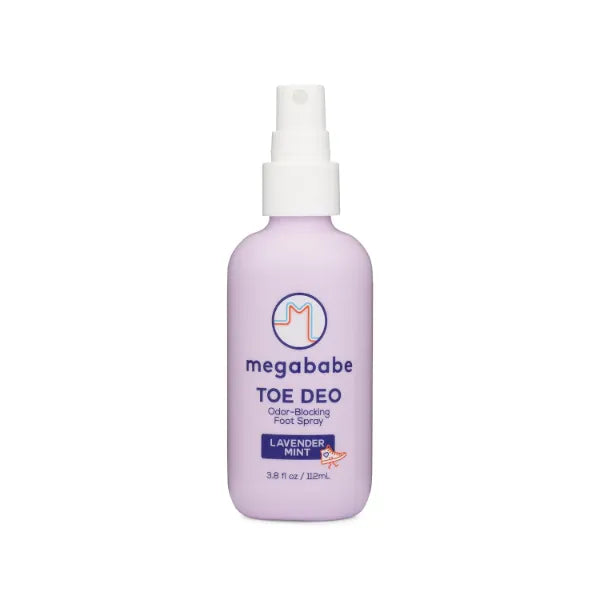 Megababe Toe Deo Odor-Blocking Lavender Mint Foot Spray - 3.8 fl oz