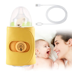 Excefore Bottle Warmer Bag, Baby Bottle Warmer Insulation Cover, Portable USB Car Baby Bottle Insulator, Keep Baby Milk Temperature, Feeding Bottle Thermostat for Home Outside in Car