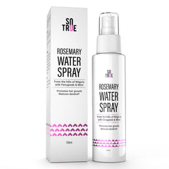 Sotrue Rosemary Water Spray For Hair Growth, Rosemary Hair Mist, Helps Reduce Hairfall, Strengthens Hair, Stimulates Hair Growth, Healthy Nourished Hair, Suitable For All Hair Types 100ml