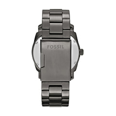 Fossil Machine Men's Watch with Stainless Steel or Leather Band, Chronograph or Analog Watch Display Black