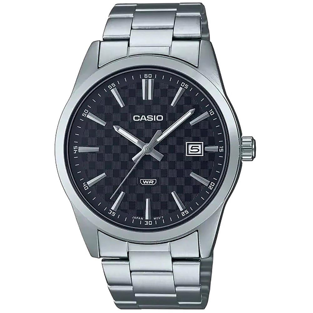 Casio Men's Watch - MTP-VD02B-1EUDF Silver / Black