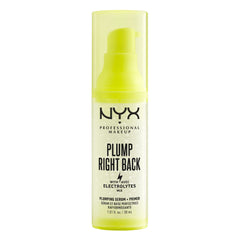 Nyx Professional Makeup Plump Right Back Primer & Serum, With Electrolytes, Vegan Formula, 30Ml