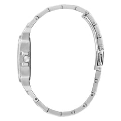 GUESS US Women's Silver-Tone Square Multifunction Watch