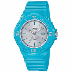 Casio Womens Quartz Watch, Analog Display and Resin Strap Blue/Silver