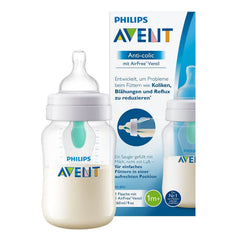 Philips Avent Anti Colic Bottle with Air Valve, 125ml, Pack of 1, Clear