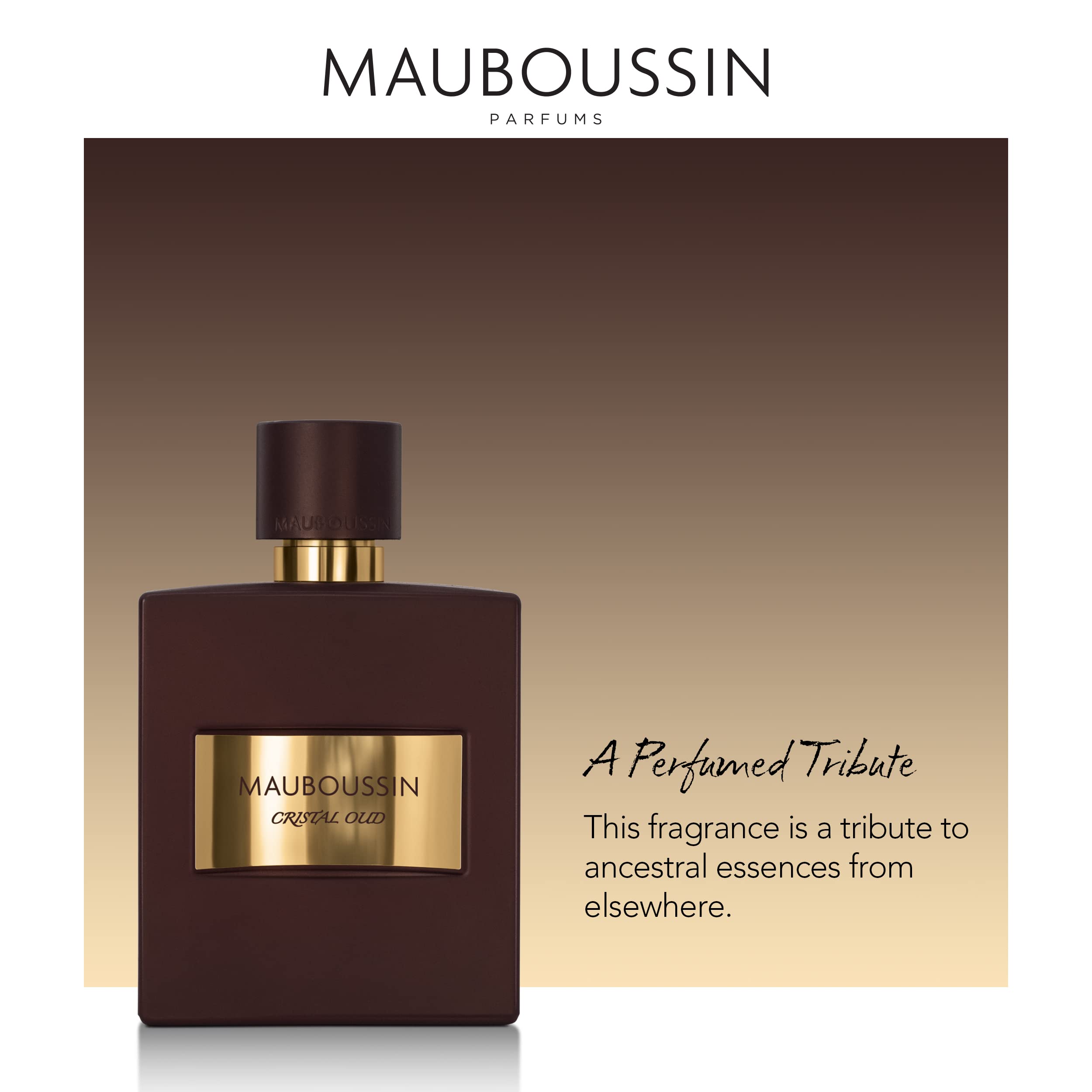 Mauboussin - Pour Lui Cristal Oud 100ml (3.3 Fl Oz) - Eau de Parfum for Men - Oriental Scent