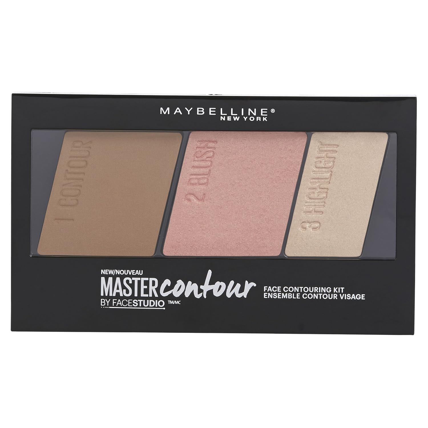 Maybelline New York Facestudio Master Contour Face Contouring Kit, Light to Medium, 1 Count