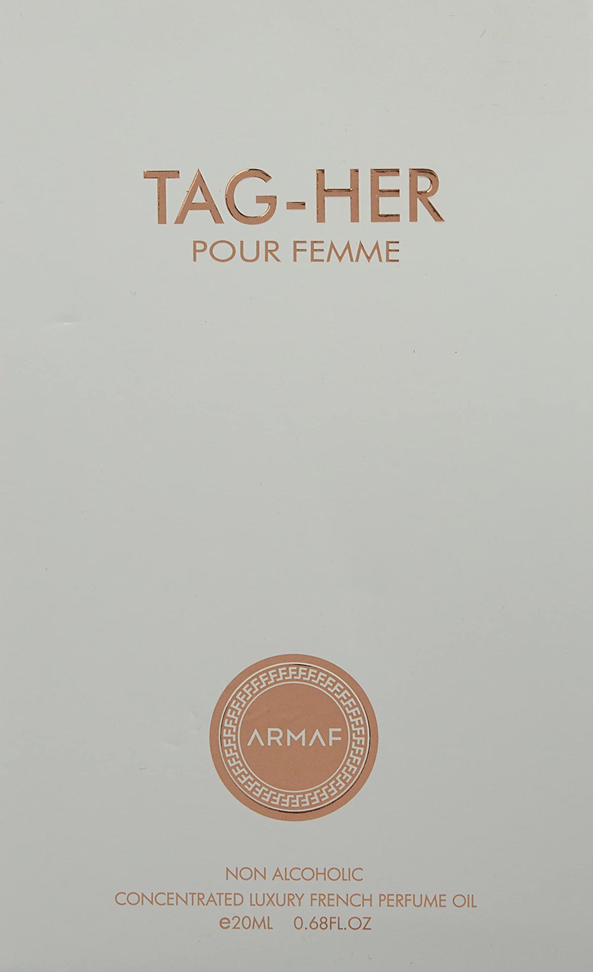 Armaf Women Tag Her Non-Alcoholic Concentrated Luxury French Perfume Oil 20ml, For Her