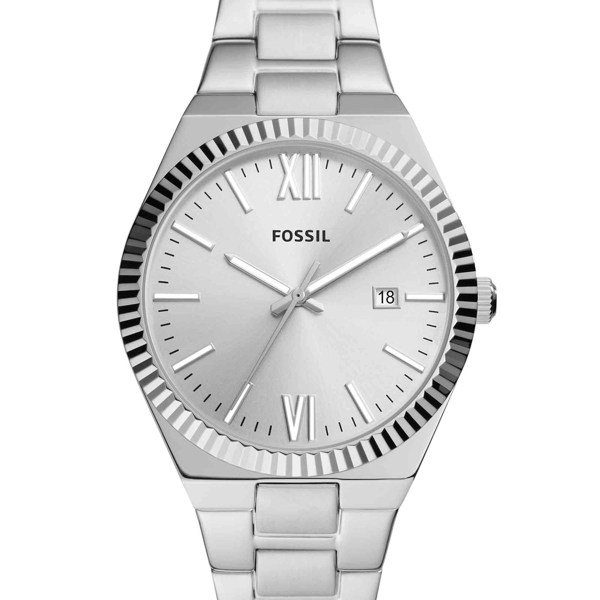 Fossil Scarlette Three-Hand Date Stainless Steel Watch - ES5300