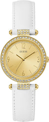 GUESS WOMEN'S WATCH GOLD TONE CASE QUARTZ